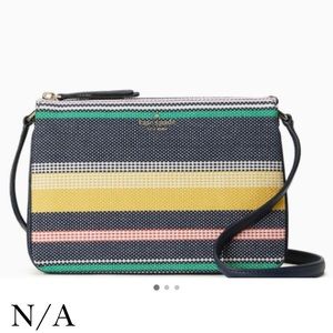 💛Kate Spade Fabric & Leather 3 Compartment Bag💛